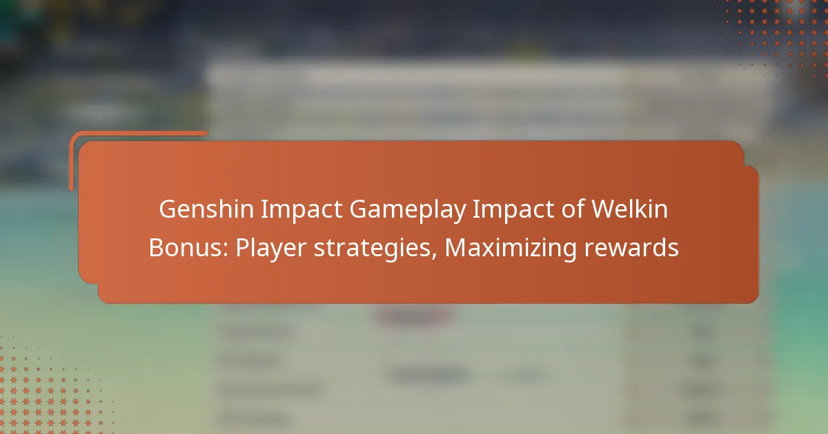 Genshin Impact Gameplay Impact of Welkin Bonus: Player strategies, Maximizing rewards