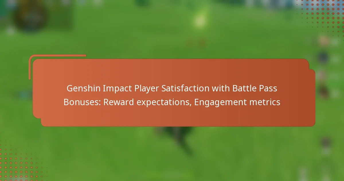 Genshin Impact Player Satisfaction with Battle Pass Bonuses: Reward expectations, Engagement metrics